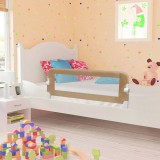 Gossi balustrada protectie pat copii, gri taupe, 120x42 cm, poliester