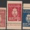 1932 Romania - Set 3 vignete dantelate Expozitia Filatelica Rom&acirc;nă EFIRO