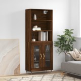 vidaXL Dulap &icirc;nalt, stejar maro, 69,5x34x180 cm, lemn compozit