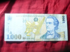 Bancnota 1000 lei 1998 M.Eminescu , cal.mediocru foto