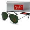 Ochelari de soare Ray Ban Aviator 3026 Black Frames - lentile de 62 mm, Unisex, Protectie UV 100%