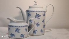 LICHIDARE! Set pt cafea, portelan fin Rosenthal Blue Elegance -