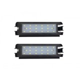 Set 2 lampi LED iluminare numar, Sandero 2, canbus