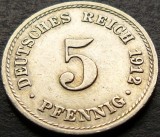 Cumpara ieftin Moneda istorica 5 PFENNIG - GERMANIA, anul 1912 *cod 3243 - litera A, Europa