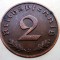 2.965 GERMANIA 2 REICHSPFENNIG 1937 D