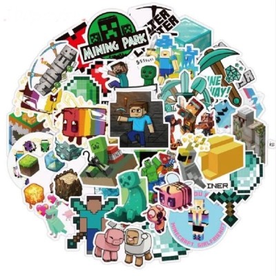 Set 50 stickere abțibilduri stickers Minecraft foto