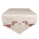 Traversa masa bumbac crem maro 50x160 cm