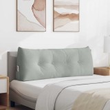 Cumpara ieftin Perna pentru spate Gri deschis 120 x 24 x 50 cm Catifea