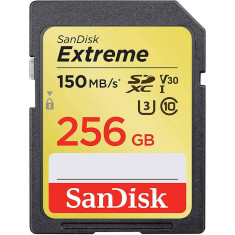 Card Sandisk Extreme SDXC 256GB 150Mbs Clasa 10 U3 V30 foto