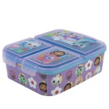 Caserola pentru pranz cu 3 compartimente, Gabby Dollhouse, Stor