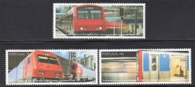 Portugalia 1994 - Cai ferate, trenuri, serie neuzata foto