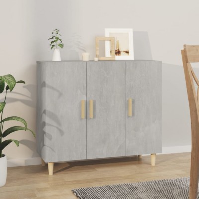 vidaXL Servantă, gri beton, 90x34x80 cm, lemn compozit 812496 foto