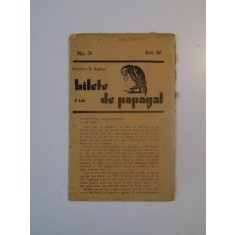 BILETE DE PAPAGAL, VOL IV, NR 31
