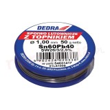 DEDRA Fludor 1.0 mm 50 g Sn60Pb40