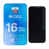Display LCD Touchscreen cu Rama Apple iPhone 16 Pro Max Negru COF INCELL