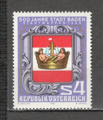 Austria.1980 500 ani orasul Baden MA.912