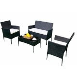 HR SET MOBILIER 4 PIESE Negru