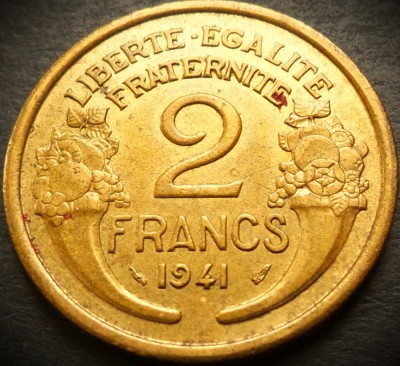 Moneda istorica 2 FRANCI - FTANTA, anul 1941 * cod 4974 A foto