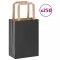 vidaXL Pungi de h&acirc;rtie 250 buc cu m&acirc;nere negre 15x8x21 cm