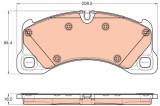TRW GDB1969 COTEC set placute frana,frana disc