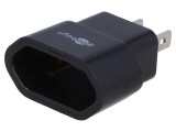 Adaptor Global Japonia/USA la EU - Negru, Goobay