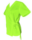 Halat Medical Pe Stil, Tip Kimono Verde Lime, Model Daria - 3XL