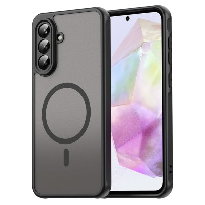 Husa silicon Techsuit - HaloFrost II MagSafe - Samsung Galaxy A56 5G - Black foto