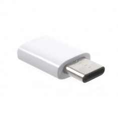 Adaptor Micro-USB to Type-C 2,1 cm Flippy, Alb foto