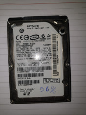 hard sata pentru laptop - HITACHI - de 160 gb - 56 % health foto