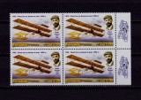 Cumpara ieftin RO 2008 LP 1793 &quot;Aviatie-100 ani primul zbor 1000m&quot;,bloc 4 +2 tabs(st./dr.!),MNH, Nestampilat