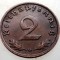 2.879 GERMANIA 2 REICHSPFENNIG 1938 G