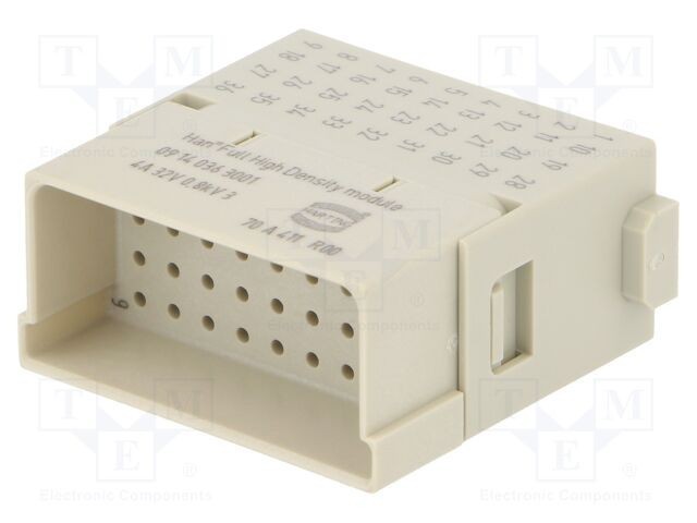 Conector HARTING Han-Modular mamă 36 pini crimpat 4A 32V