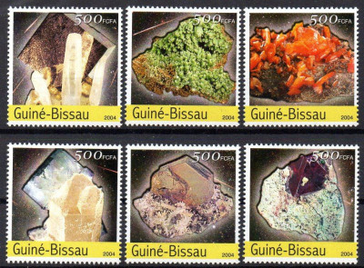 Guineea Bissau 2004, Minerale, MNH foto