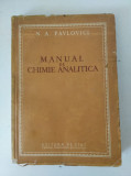 Manual de chimie analitica- N.A.Pavlovici, 1954