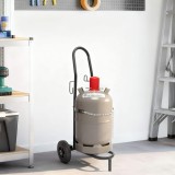 vidaXL Cărucior manual Negru și roșu 49 x 49 x 101 cm Oțel 4019017