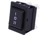 &Icirc;ntrerupător Rocker DP3T 16A/250VAC, 20A/28VDC, Negru - Bulgin 1550