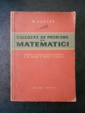 O. SACTER - CULEGERE DE PROBLEME DE MATEMATICI (1963)