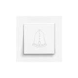 Leziter Comutator clopot Nova 101N cu cadru alb Mobalis Homvera