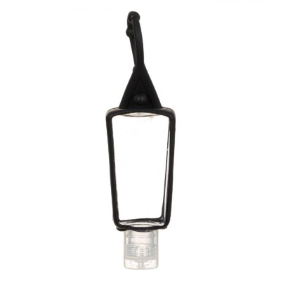 Sticluță Silicon, Breloc, Capacitate 30ml, Negru foto