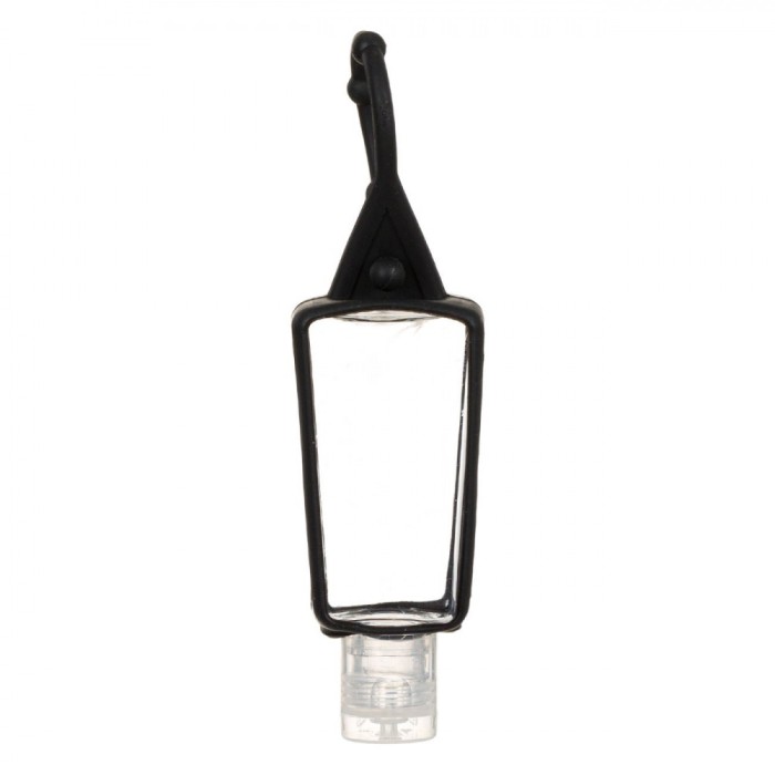Sticluță Silicon, Breloc, Capacitate 30ml, Negru