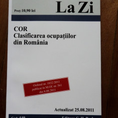 Codul Cor Clasificarea Ocupatiilor din Romania