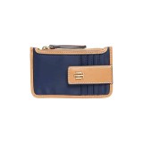 Cumpara ieftin Portmoneu din piele pentru femei Tommy Hilfiger Julia Zip Card Case Navy, Albastru