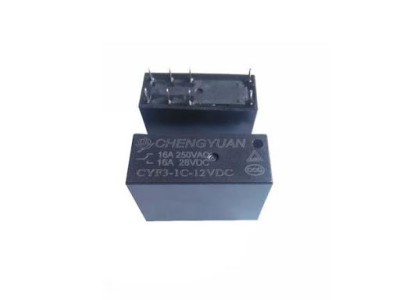 Releu electromagnetic DPDT Ubob 24VDC 250V 16A CYF3-1C-24VDC foto