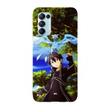 Husa compatibila cu Oppo A72 model Sword Art Online Kirito and Pina, Silicon, TPU, Viceversa, Transparent, Carcasa