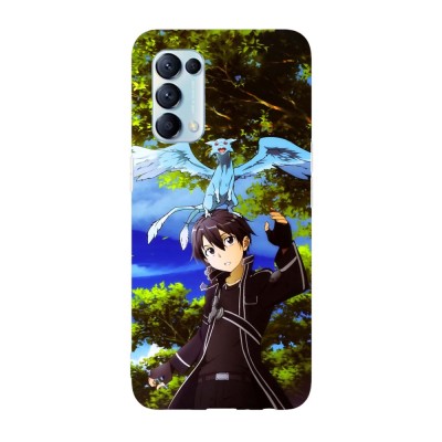 Husa compatibila cu Oppo Find X3 Lite model Sword Art Online Kirito and Pina, Silicon, TPU, Viceversa foto