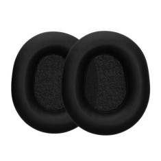 Set 2 Earpads kwmobile pentru SteelSeries Arctis Nova Pro Wireless, Piele ecologica, Negru, 60958.01