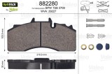 VALEO 882280 OPTIPACK set placute frana,frana disc