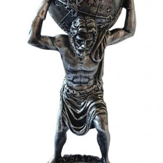 Statueta decorativa, Atlas, Argintiu, 29 cm, GXL020