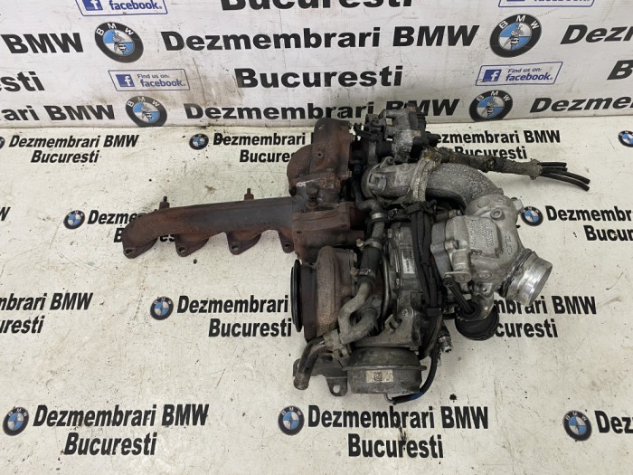 Turbina mare mica,ansamblu biturbo BMW F30,F10,F12,F01,X3,X5,X6 313cp