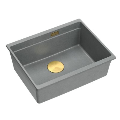 Chiuveta din granit Logan 100 Grey Metallic foto